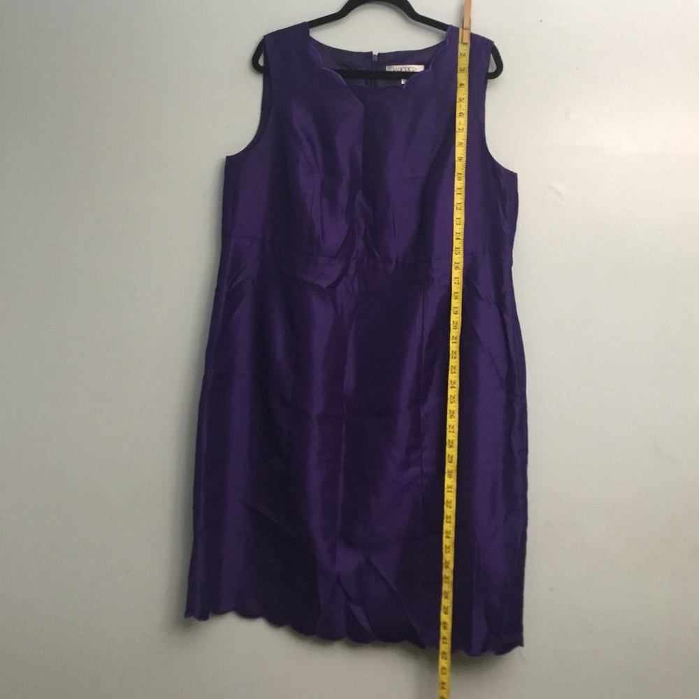 Kasper Purple Sleeveless  Dress
